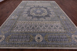 Geometric Persian Mamluk Hand Knotted Wool Rug - 10' 1" X 14' 1" - Golden Nile