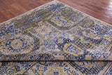 Geometric Persian Mamluk Hand Knotted Wool Rug - 8' 11" X 12' 1" - Golden Nile