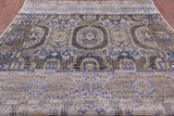Geometric Persian Mamluk Hand Knotted Wool Rug - 8' 11" X 12' 1" - Golden Nile