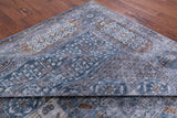 Geometric Persian Mamluk Hand Knotted Wool Rug - 9' 1" X 11' 9" - Golden Nile