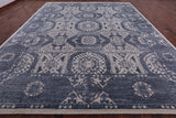Grey Geometric Persian Mamluk Hand Knotted Wool Rug - 12' 2" X 15' 2" - Golden Nile