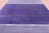 Purple Savannah Grass Hand Knotted Wool & Silk Rug - 9' 10" X 19' 10" - Golden Nile