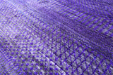 Purple Savannah Grass Hand Knotted Wool & Silk Rug - 9' 10" X 19' 10" - Golden Nile