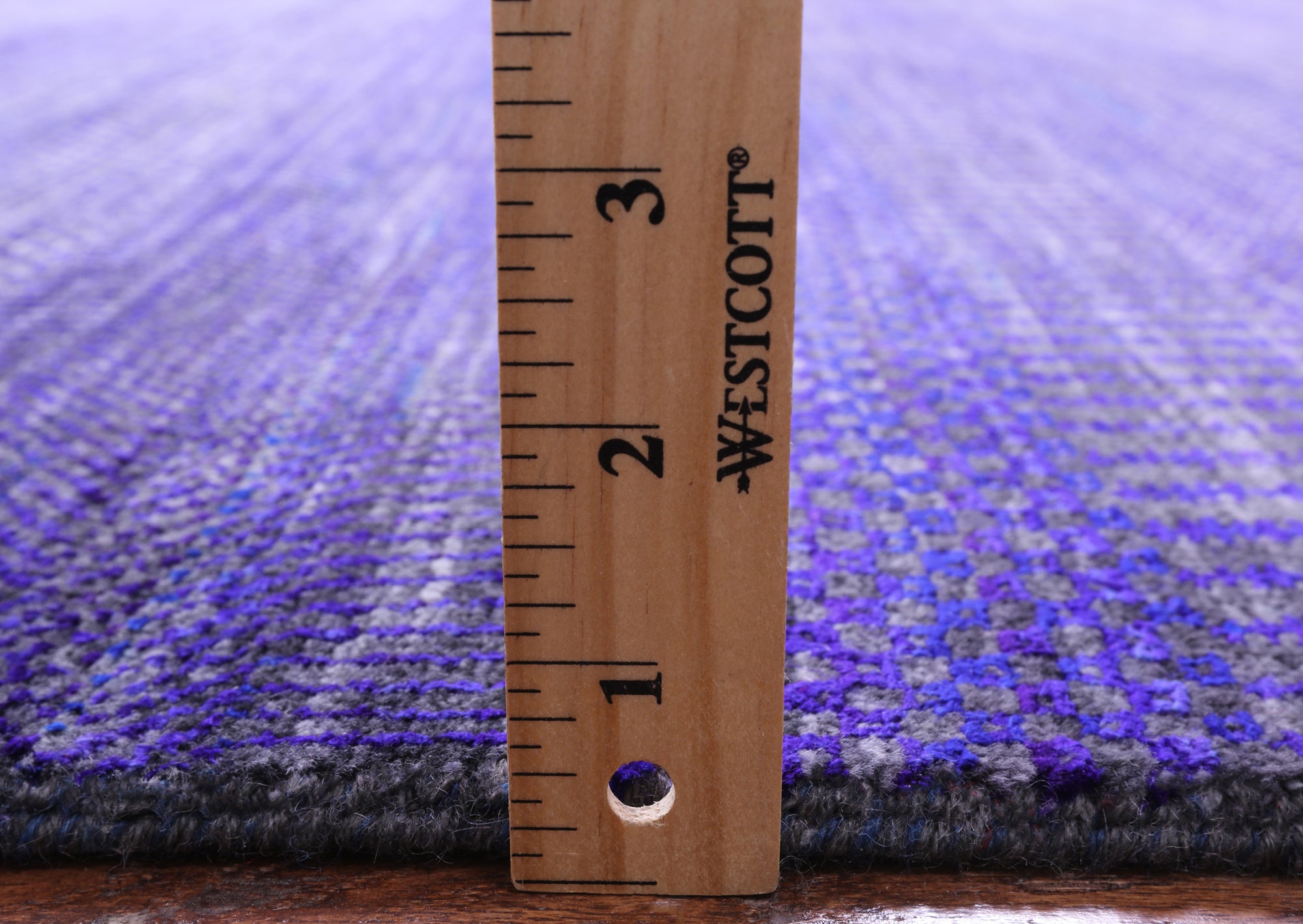Purple Savannah Grass Hand Knotted Wool & Silk Rug - 9' 10" X 19' 10" - Golden Nile
