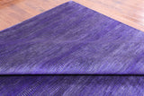 Purple Savannah Grass Hand Knotted Wool & Silk Rug - 9' 10" X 19' 10" - Golden Nile