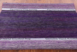 Purple Square Savannah Grass Hand Knotted Wool & Silk Rug - 6' 0" X 6' 0" - Golden Nile