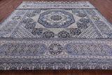 Geometric Persian Mamluk Handmade Wool Rug - 12' 3" X 18' 1" - Golden Nile