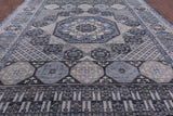 Geometric Persian Mamluk Handmade Wool Rug - 12' 3" X 18' 1" - Golden Nile