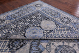 Geometric Persian Mamluk Handmade Wool Rug - 12' 3" X 18' 1" - Golden Nile