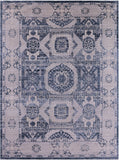 Geometric Persian Mamluk Hand Knotted Wool Rug - 9' 0" X 12' 2" - Golden Nile
