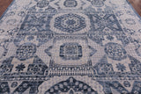Geometric Persian Mamluk Hand Knotted Wool Rug - 9' 0" X 12' 2" - Golden Nile