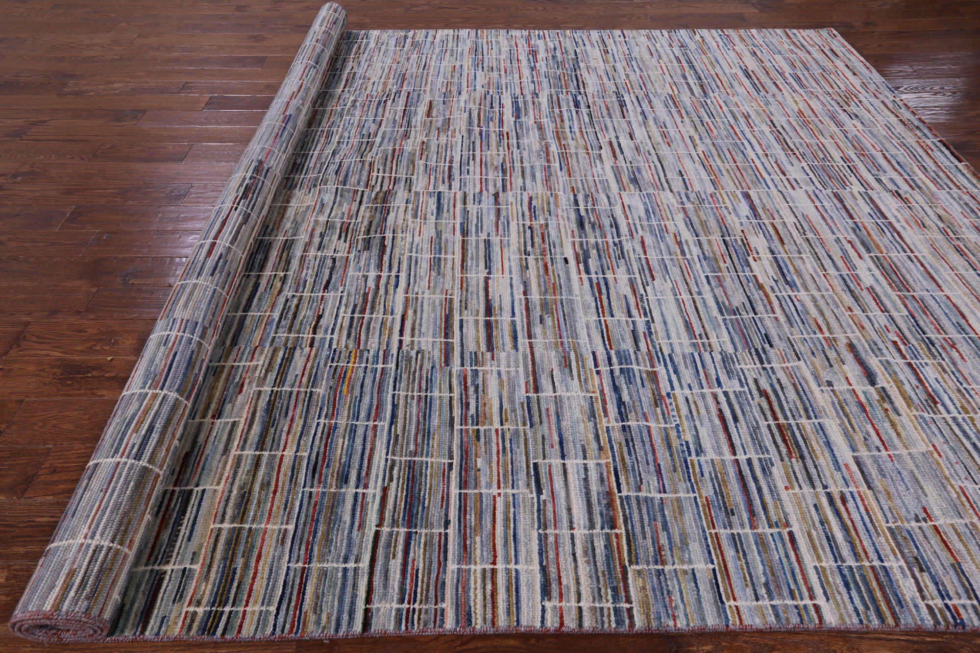 Persian Gabbeh Hand Knotted Wool Rug - 8' 11" X 11' 8" - Golden Nile