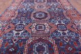 Geometric Persian Mamluk Hand Knotted Wool Rug - 10' 2" X 14' 3" - Golden Nile