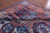 Geometric Persian Mamluk Hand Knotted Wool Rug - 10' 2" X 14' 3" - Golden Nile