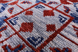 Geometric Persian Mamluk Hand Knotted Wool Rug - 10' 2" X 14' 3" - Golden Nile