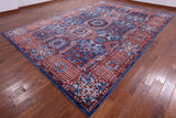 Geometric Persian Mamluk Hand Knotted Wool Rug - 10' 2" X 14' 3" - Golden Nile