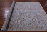 Grey Persian Hand Knotted Wool & Silk Rug - 6' 0" X 9' 0" - Golden Nile