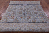 Grey Persian Hand Knotted Wool & Silk Rug - 6' 0" X 9' 0" - Golden Nile