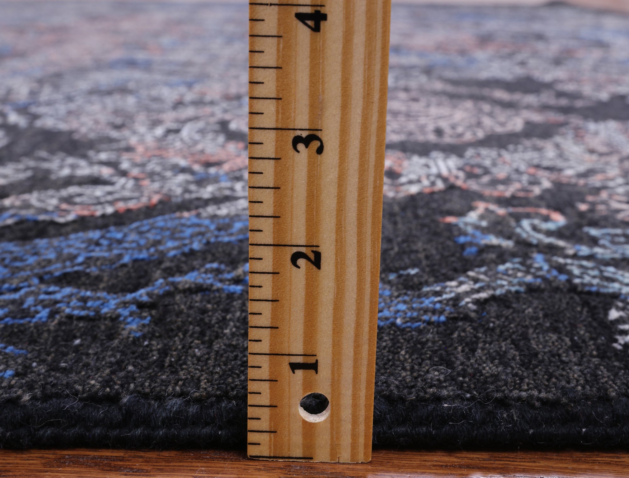 Black Persian Hand Knotted Wool & Silk Rug - 8' 1" X 10' 1" - Golden Nile