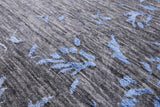 Grey Modern Handmade Wool & Silk Rug - 8' 11" X 12' 0" - Golden Nile