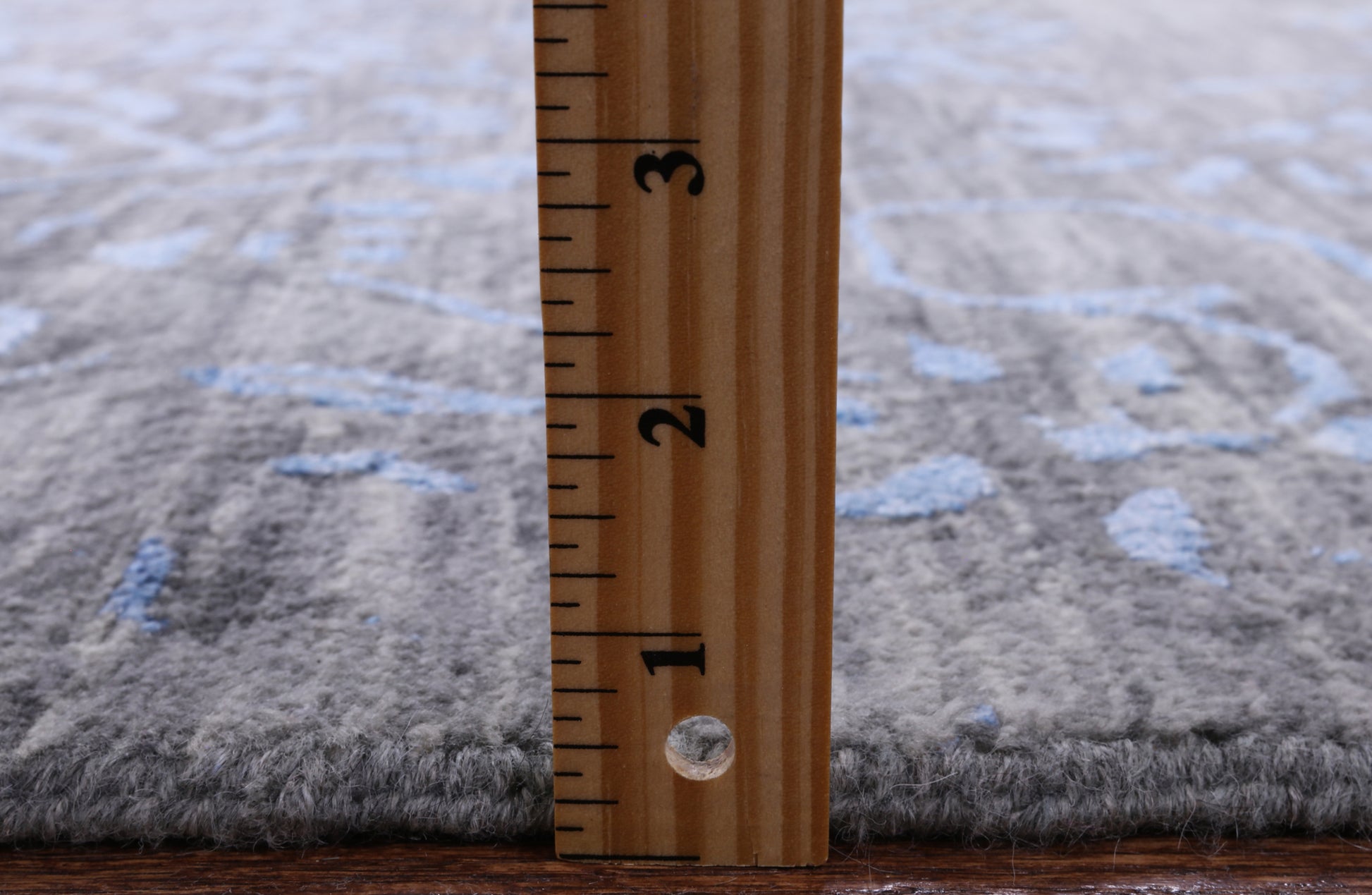 Grey Modern Handmade Wool & Silk Rug - 8' 11" X 12' 0" - Golden Nile