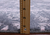 Grey Contemporary Hand Knotted Wool & Silk Rug - 8' 0" X 9' 10" - Golden Nile
