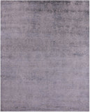 Grey Modern Handmade Wool & Silk Rug - 7' 11" X 9' 10" - Golden Nile