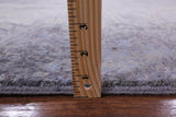 Abstract Modern Hand Knotted Wool & Silk Rug - 7' 11" X 9' 11" - Golden Nile