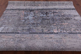 Abstract Contemporary Hand Knotted Wool & Silk Rug - 8' 0" X 10' 2" - Golden Nile