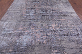 Abstract Contemporary Hand Knotted Wool & Silk Rug - 8' 0" X 10' 2" - Golden Nile