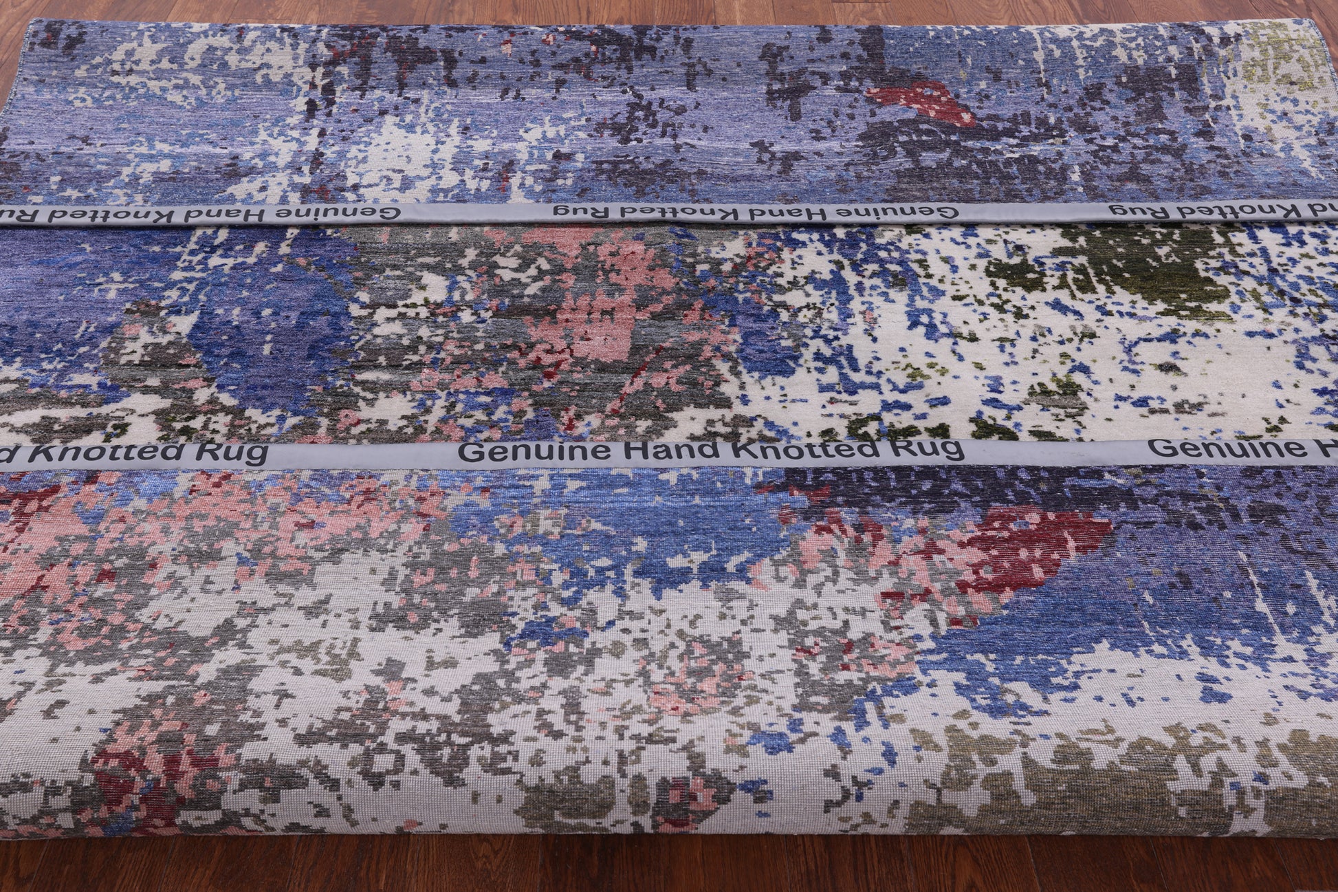 Modern Hand Knotted Wool & Silk Rug - 8' 0" X 10' 0" - Golden Nile