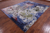 Modern Hand Knotted Wool & Silk Rug - 8' 0" X 10' 0" - Golden Nile