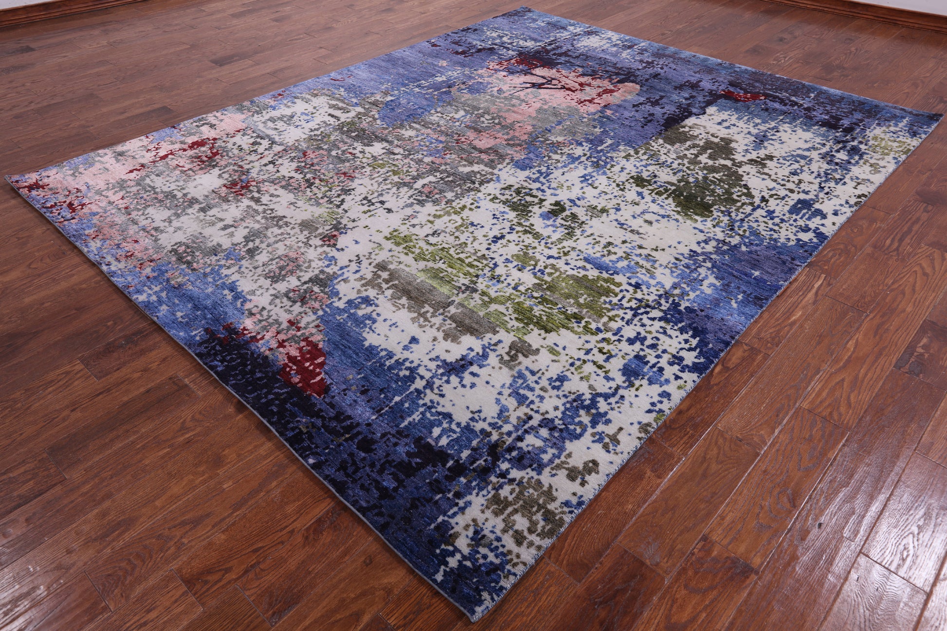 Modern Hand Knotted Wool & Silk Rug - 8' 0" X 10' 0" - Golden Nile