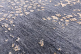 Grey Abstract Modern Hand Knotted Wool & Silk Rug - 8' 2" X 10' 0" - Golden Nile
