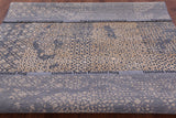 Grey Abstract Modern Hand Knotted Wool & Silk Rug - 8' 2" X 10' 0" - Golden Nile