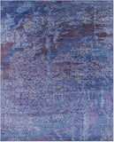 Contemporary Hand Knotted Wool & Silk Rug - 7' 11" X 9' 10" - Golden Nile