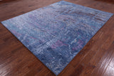 Contemporary Hand Knotted Wool & Silk Rug - 7' 11" X 9' 10" - Golden Nile