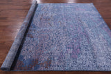 Contemporary Hand Knotted Wool & Silk Rug - 7' 11" X 9' 10" - Golden Nile