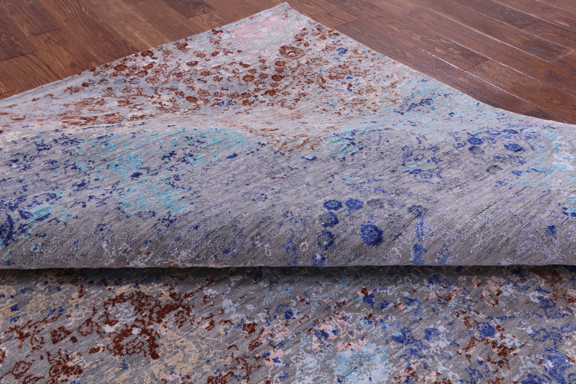 Modern Handmade Wool & Silk Rug - 7' 10" X 10' 4" - Golden Nile