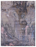 Contemporary Hand Knotted Wool & Silk Rug - 9' 0" X 11' 9" - Golden Nile