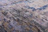 Contemporary Hand Knotted Wool & Silk Rug - 9' 0" X 11' 9" - Golden Nile