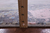 Contemporary Hand Knotted Wool & Silk Rug - 9' 0" X 11' 9" - Golden Nile