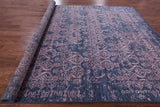 Blue Modern Hand Knotted Wool & Silk Rug - 9' 1" X 12' 5" - Golden Nile