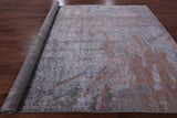 Modern Handmade Wool & Silk Rug - 9' 0" X 12' 0" - Golden Nile