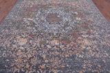 Modern Handmade Wool & Silk Rug - 9' 1" X 12' 2" - Golden Nile