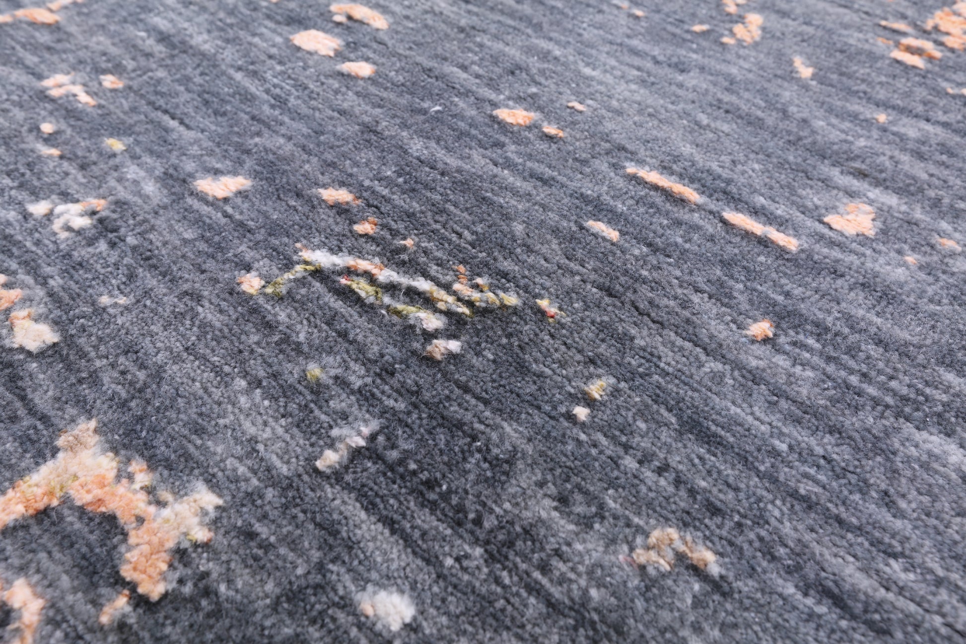 Modern Handmade Wool & Silk Rug - 9' 1" X 12' 2" - Golden Nile