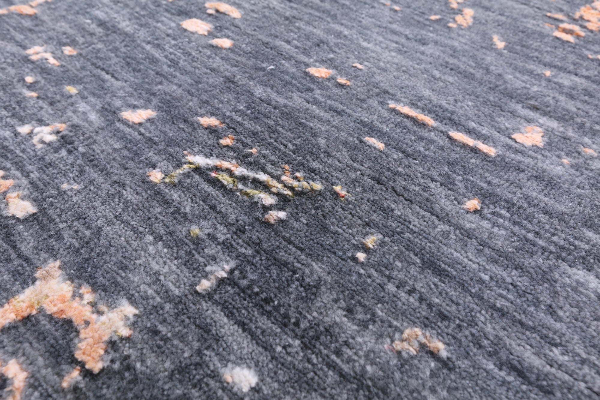 Modern Handmade Wool & Silk Rug - 9' 1" X 12' 2" - Golden Nile