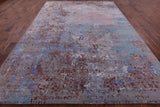 Modern Handmade Wool & Silk Rug - 8' 10" X 12' 9" - Golden Nile