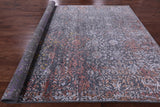 Contemporary Hand Knotted Wool & Silk Rug - 9' 0" X 11' 10" - Golden Nile