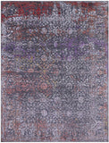 Contemporary Hand Knotted Wool & Silk Rug - 9' 0" X 11' 10" - Golden Nile